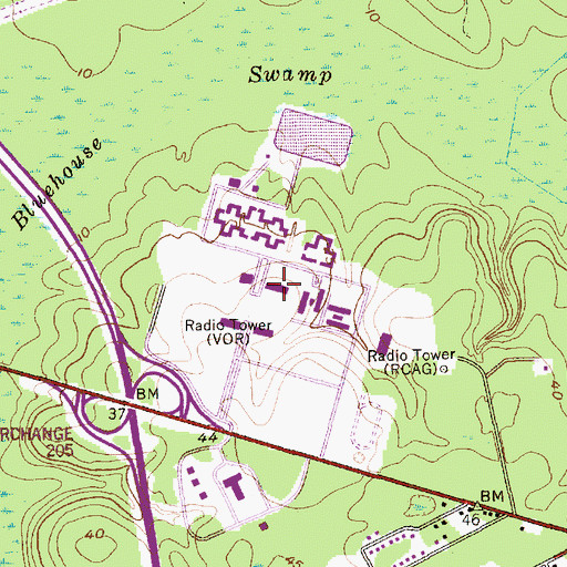 Topographic Map of Charleston Southern University Strom Thurmond Center, SC