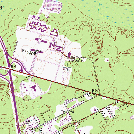 Topographic Map of Charleston Southern University Bagwell - Settle Track, SC