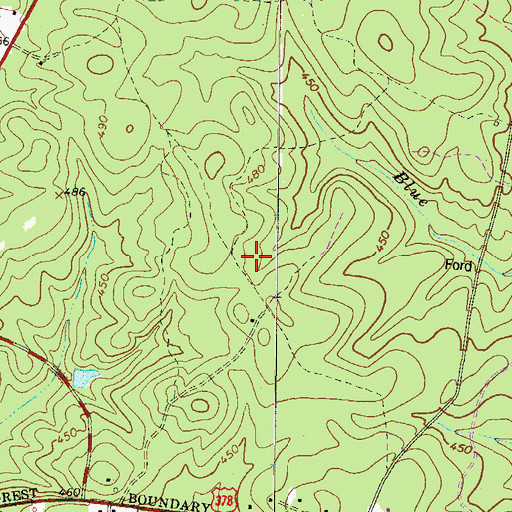 Topographic Map of McCormick Correctional Institution, SC