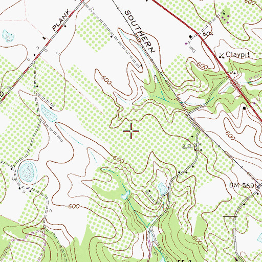 Topographic Map of Trenton Correctional Institution, SC