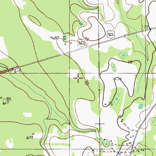 Topographic Map of Federal Correctional Institution Williamsburg, SC