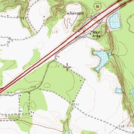 Topographic Map of Pee Dee Touchstone Energy Center, SC