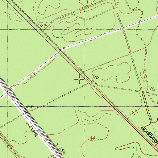 Topographic Map of Carolina Forest Post Office, SC
