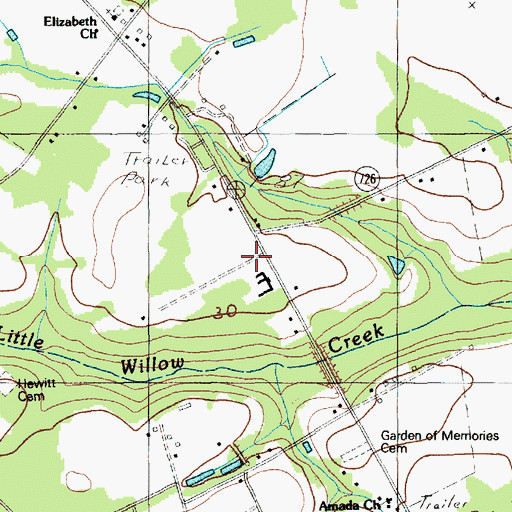 Topographic Map of Pentecostal United Apostolic Church of Christ, SC