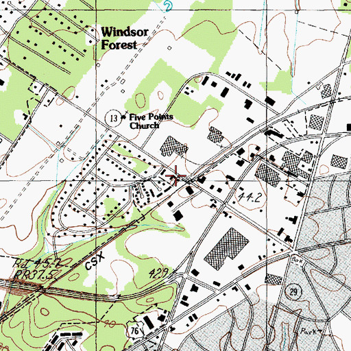 Topographic Map of Salvation Army, SC