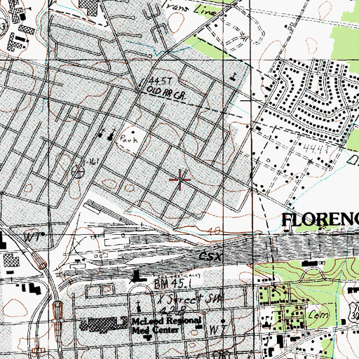 Topographic Map of Saint Matthews Southern Church of Jesus Christ Apostolic, SC