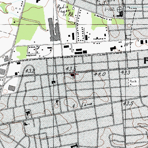 Topographic Map of Truth Chapel Pentecostal Holiness Church, SC