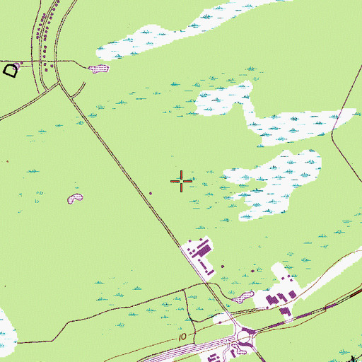 Topographic Map of Hilton Head Island Post Office, SC