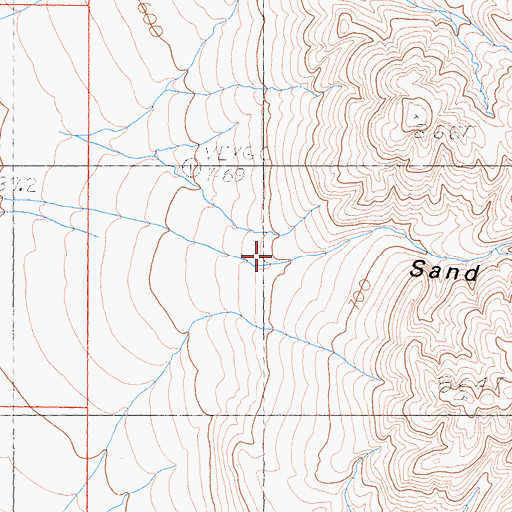 Topographic Map of Sand Canyon, CA