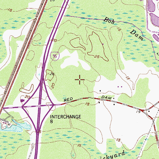 Topographic Map of Coastal Carolina Hospital, SC