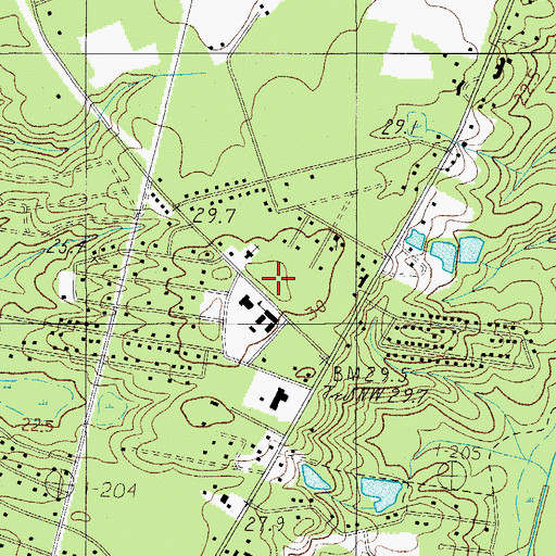 Topographic Map of Colleton Place, SC