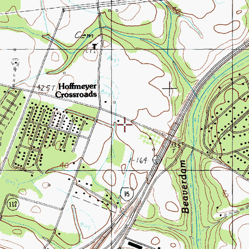 Topographic Map of Elmcroft of Florence, SC