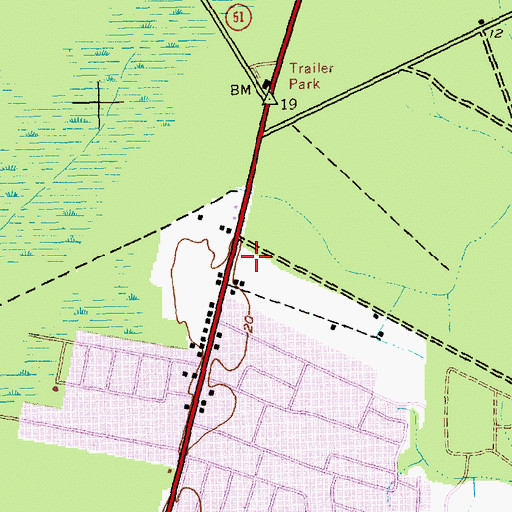 Topographic Map of Morningside of Georgetown, SC