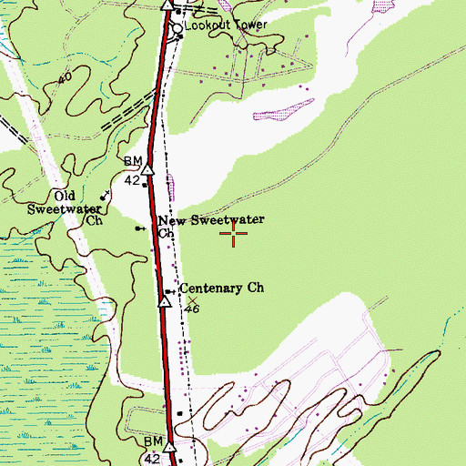 Topographic Map of The Place at Conway, SC