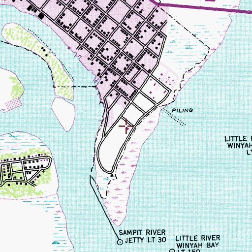 Topographic Map of Bobby Alford Recreation Center, SC