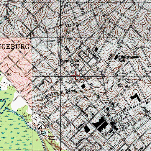 Topographic Map of Canteen Community Center, SC