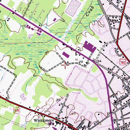 Topographic Map of Conway Recreation Complex, SC