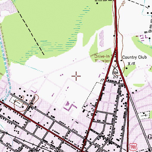 Topographic Map of Georgetown Senior Center, SC