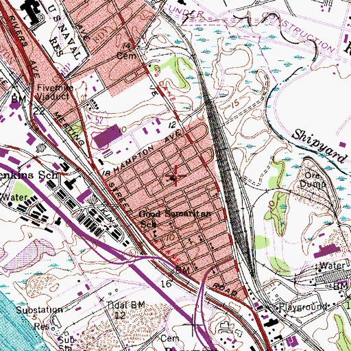 Topographic Map of Gethsemane Community Center, SC