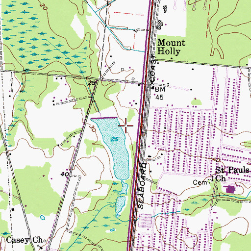 Topographic Map of Goose Creek Community Center, SC
