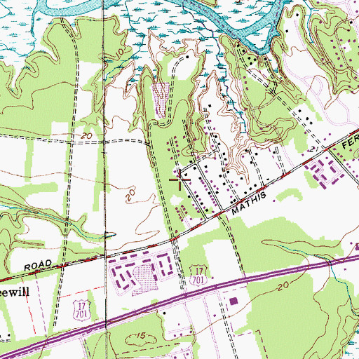 Topographic Map of Greenhill Community Center, SC