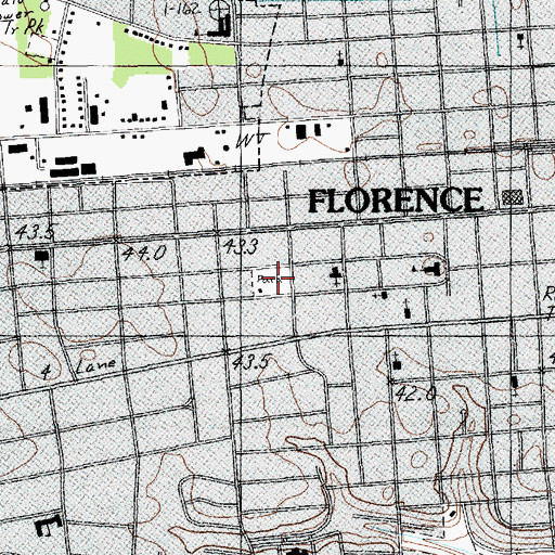Topographic Map of Maple Community Center, SC