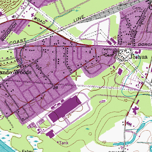 Topographic Map of Minor Crosby Community Center, SC