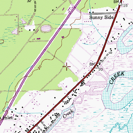 Topographic Map of Murrells Inlet Community Center, SC