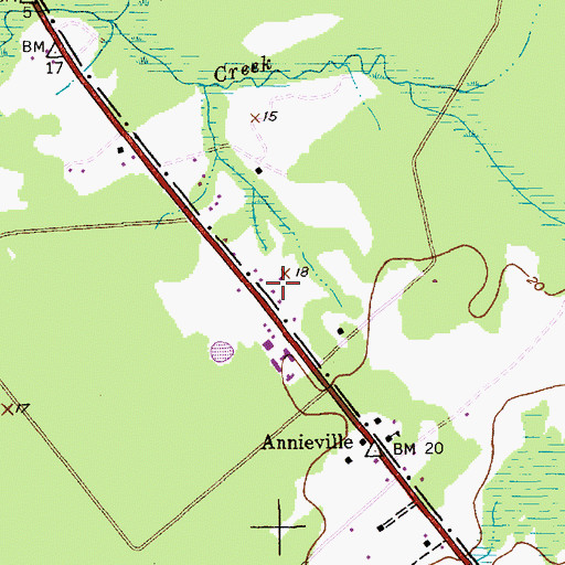 Topographic Map of Saint Luke Senior Center, SC