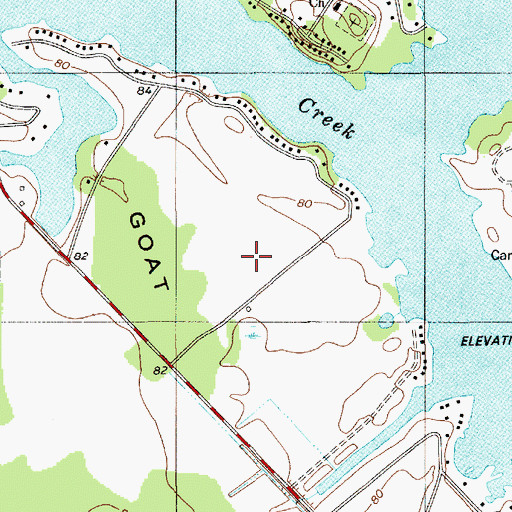 Topographic Map of Foxboro Golf Club, SC
