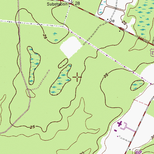 Topographic Map of Golf Club At Rose Hill, SC