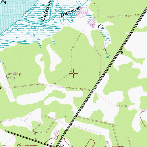 Topographic Map of Heritage Golf Club, SC