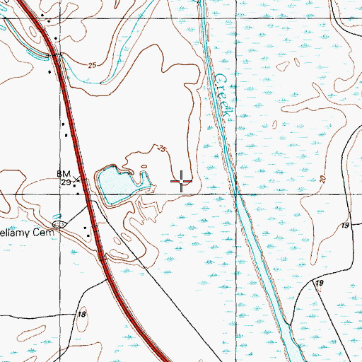 Topographic Map of Long Bay Club, SC