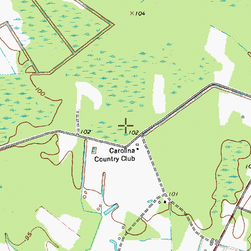 Topographic Map of Northern Pines Golf Club, SC