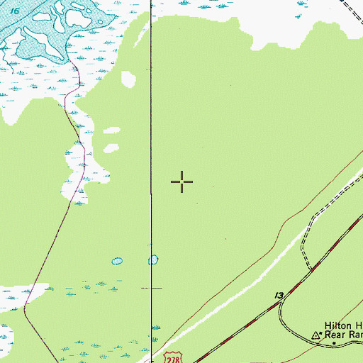 Topographic Map of Old South Golf Links, SC