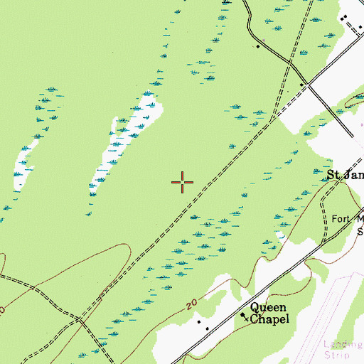 Topographic Map of Palmetto Hall Plantation Golf Arthur Hills Course, SC