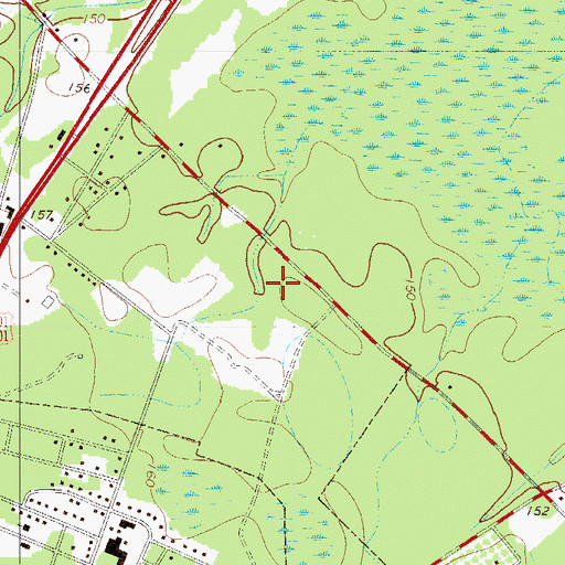 Topographic Map of Paw Paw Country Club, SC