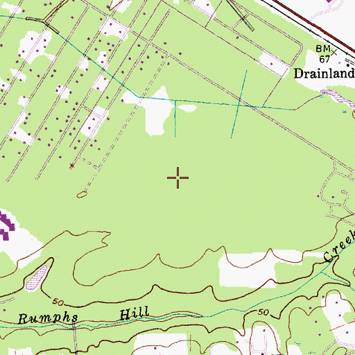 Topographic Map of Pine Forest Golf and Country Club, SC