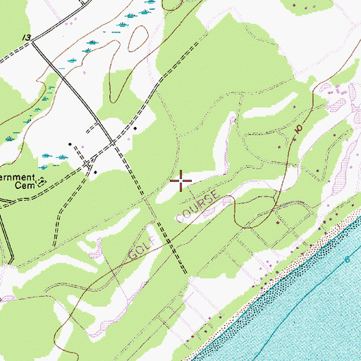 Topographic Map of Port Royal Golf and Racquet Club, SC