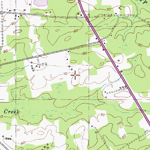 Topographic Map of Rolling Hills Golf Club, SC