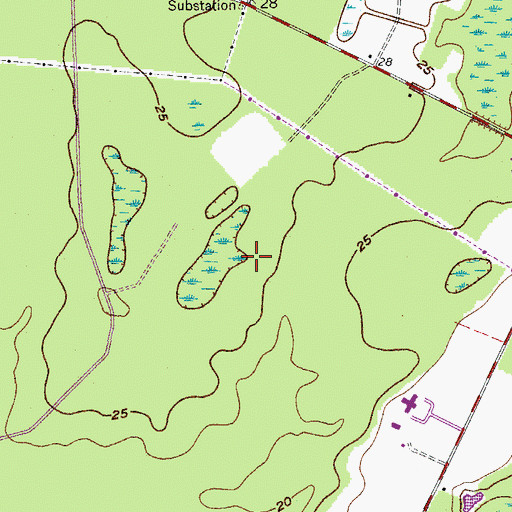 Topographic Map of Rose Hill Country Club, SC
