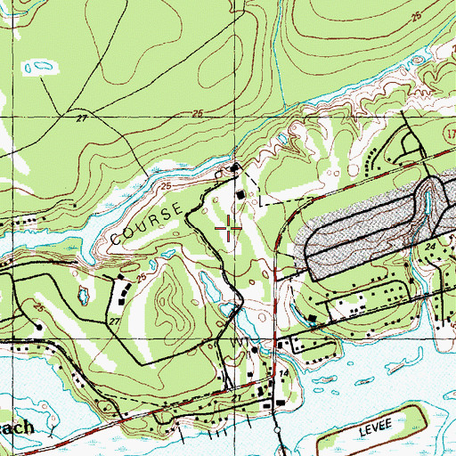 Topographic Map of Sea Trail Golf Links, NC