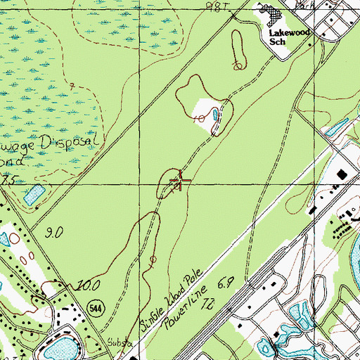 Topographic Map of Witch Golf Links, SC