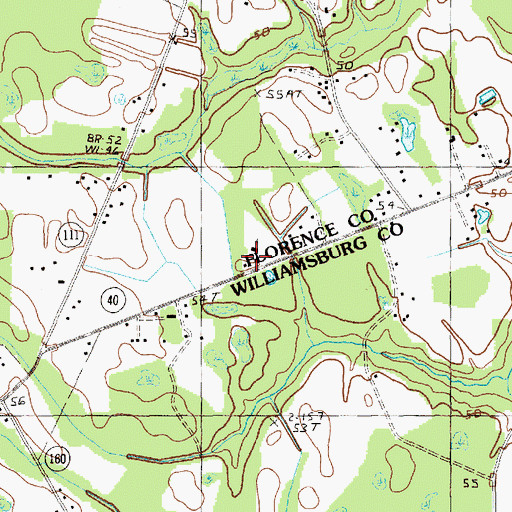 Topographic Map of Christ Tabernacle Holiness Church, SC