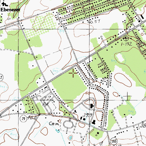 Topographic Map of Church of God, SC