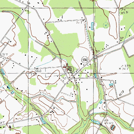 Topographic Map of Community Holiness Church, SC