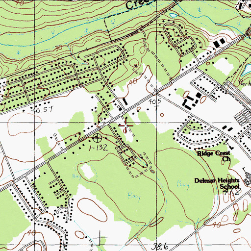Topographic Map of First Church of The Nazarene, SC