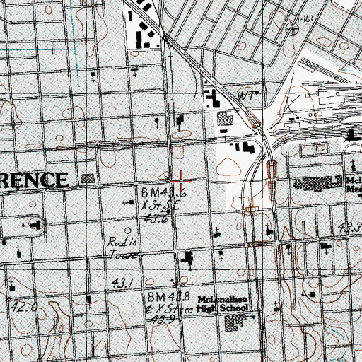 Topographic Map of Hope Missionary Baptist Church, SC