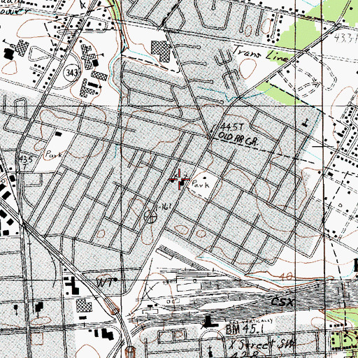 Topographic Map of House of God Church Keith Dominion, SC
