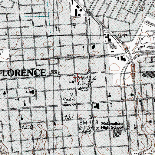 Topographic Map of Humble Lamp Christian Fellowship Church, SC